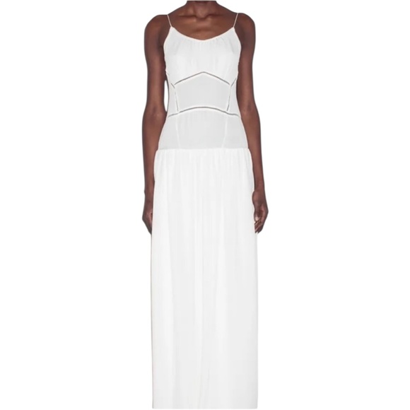 NWT TOME White 100% Silk Sleeveless Maxi Dress Runway Fall Winter 2013 - size 2 - Picture 2 of 16
